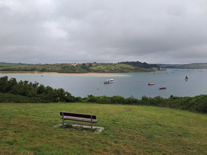 The view of the Camel Estuary near Padstow Camel Estuary, Cornwall, England, Padstow