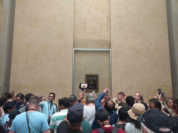 Mona Lisa in the Louvre, Paris, France