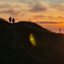 The first rays of sunlight touch North American soil at Cape Spear.