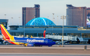 Southwest Airlines plane at Las Vegas' Harry Reid International Airport