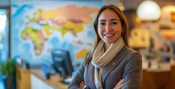 Travel advisor working at an agency.