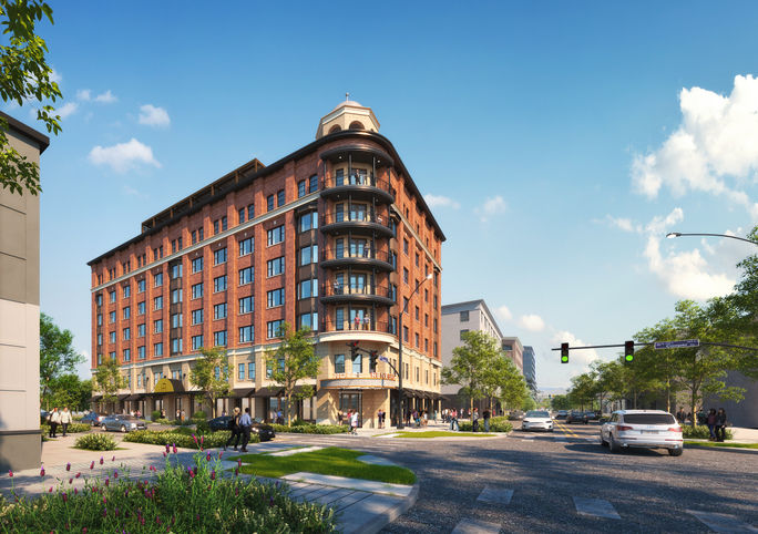 A rendering of the new Hotel Renegade in Boise, Idaho