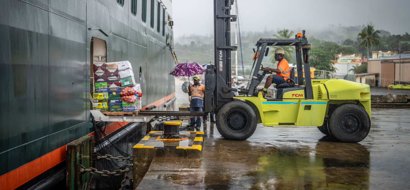 Image: Seabourn Pursuit delivered four tons of supplies (Photo Credit: John Shedwick/Seabourn)
