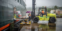 Seabourn Pursuit delivered four tons of supplies