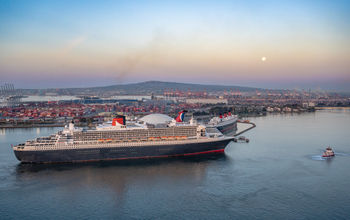 Queen Mary 2 reunited with Queen Mary in Long Beach