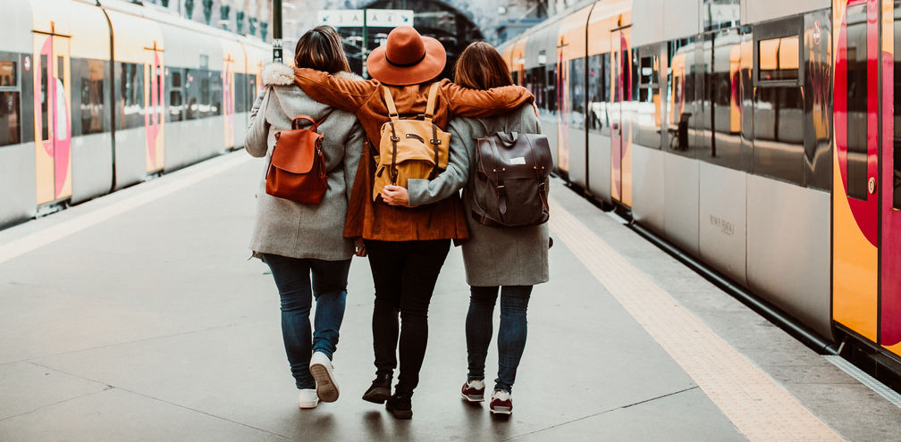 Adobe Stock, travelers, young adult travelers, gen z, millennial, porto, train, rail travel, train travel, portugal
