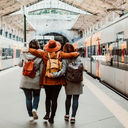 Adobe Stock, travelers, young adult travelers, gen z, millennial, porto, train, rail travel, train travel, portugal