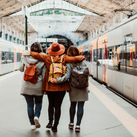 Adobe Stock, travelers, young adult travelers, gen z, millennial, porto, train, rail travel, train travel, portugal