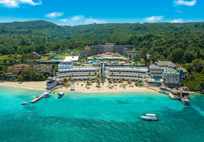 Beaches Ocho Rios aerial view. Beaches Ocho Rios aerial view.