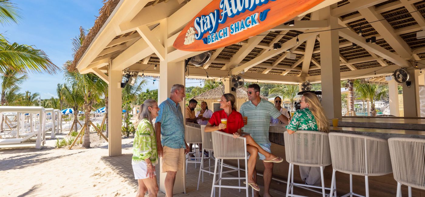 Image: The Stay Awhile Beach Shack at RelaxAway, Half Moon Cay (Photo Credit: Carnival Cruise Line)