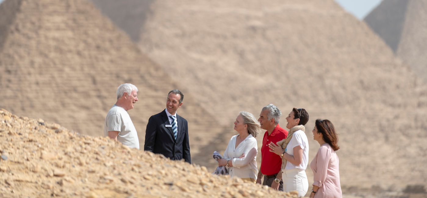 Image: A TTC tour at the Pyramids in Giza (Photo Credit: TTC)