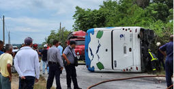 Accident d'autocar à Cuba (photo Facebook)
