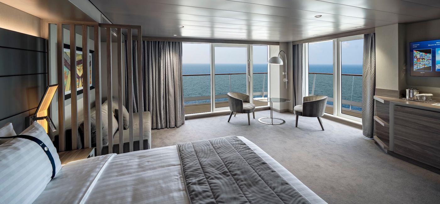 Image: A grand suite with a terrace onboard an MSC Cruises' ship (Photo Credit: MSC Cruises)