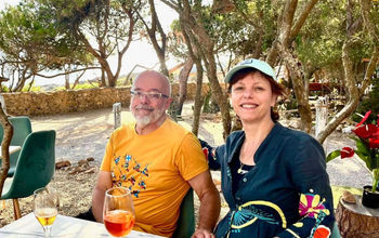 André Bergeron and Blandine Daux in Portugal