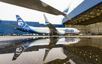 Alaska Airlines Boeing 737-9 MAX in Seattle.