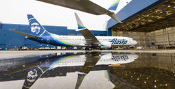 Alaska Airlines Boeing 737-9 MAX in Seattle.
