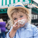 Family at Cafe du Monde