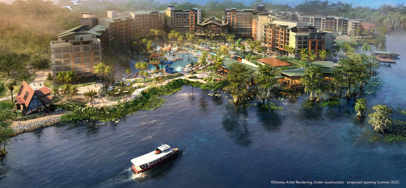 Image: Aerial rendering of Disney's Lakeshore Lodge. (Photo Credit: Disney Parks)