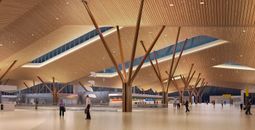 New PIT departures terminal at night