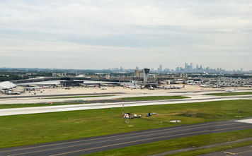 aerial view of Philadelphia's International Airport