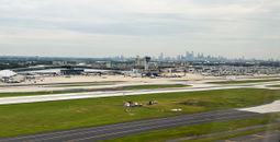 aerial view of Philadelphia's International Airport