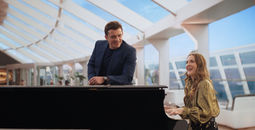 Drew Barrymore and Orlando Bloom star in MSC Cruises Super Bowl ad