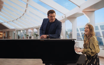 Drew Barrymore and Orlando Bloom star in MSC Cruises Super Bowl ad