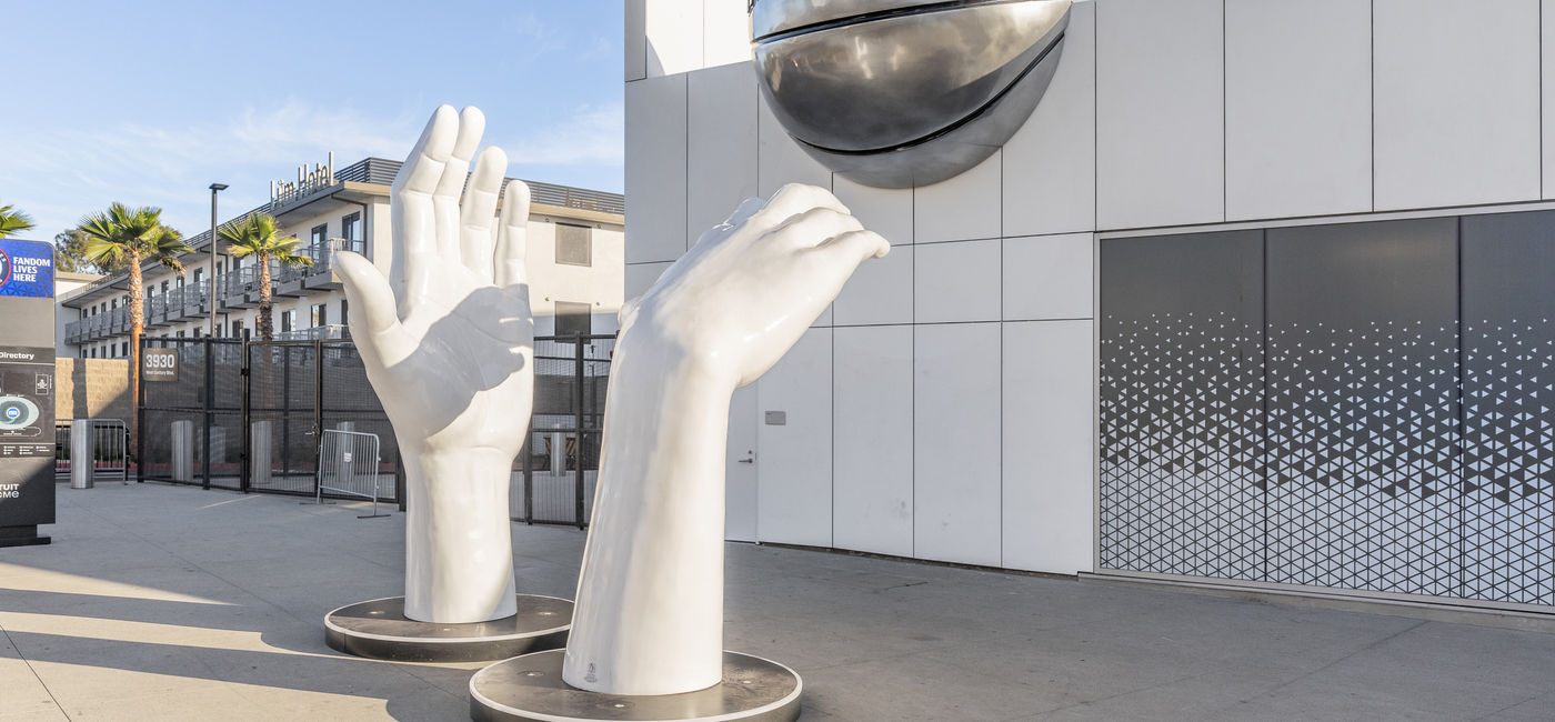 Image: Outside of the Intuit Dome in Inglewood, Los Angeles, California. (Photo Credit: Joseph Hendrickson/Adobe)