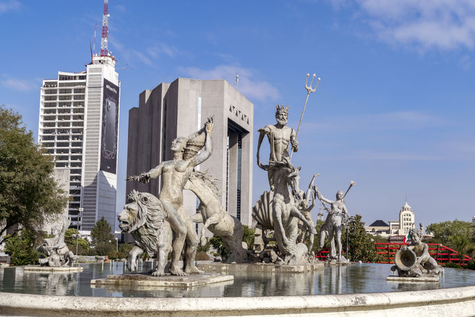 Neptune Fountain in Monterrey, Mexico
