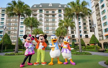 Disney characters at a Disney World Resort Hotel