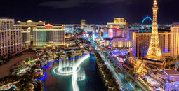 Aerial view of the Las Vegas Strip