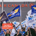 Picket outside Air Canada HQ