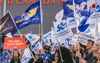 Picket outside Air Canada HQ