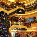 Guests can enjoy festive decor on Holland America Line's holiday cruises