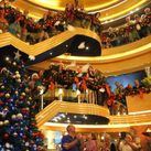 Guests can enjoy festive decor on Holland America Line's holiday cruises