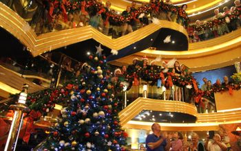 Guests can enjoy festive decor on Holland America Line's holiday cruises