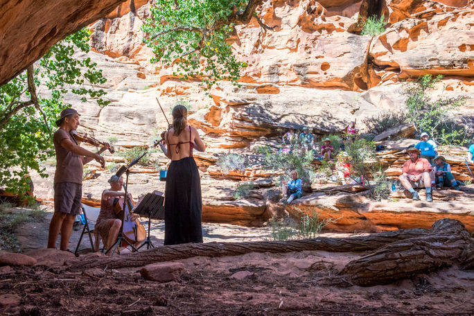 Striking performance at the Moab Music Festival Moab Music Festival, Summer festivals, Moab