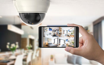 Security camera monitoring a home