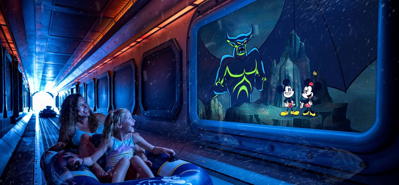 Image: The AquaMouse ride on Disney Destiny will feature a new storyline (Photo Credit: Disney Cruise Line)