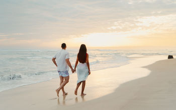 Couple on the beach at Wyndham Alltra Punta Cana