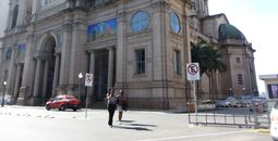 In downtown Porto Alegre, Brazil
