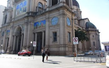 In downtown Porto Alegre, Brazil