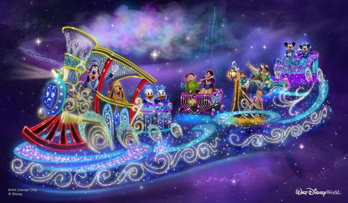 Magic Kingdom Park's "Disney Starlight: Dream the Night Away" new nighttime parade