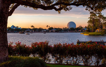 Epcot at Walt Disney World Resort at sunset
