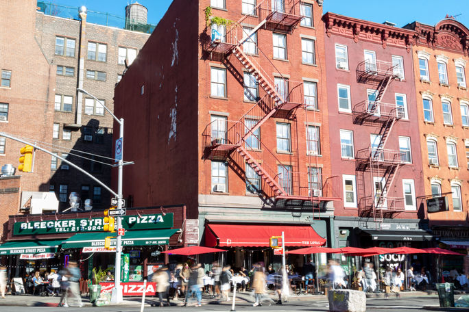 Bleecker Street Pizza in Greenwich Village Bleecker Street Pizza in Greenwich Village