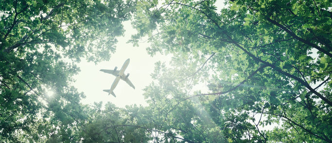Eco-friendly air travel. Eco-friendly air travel.