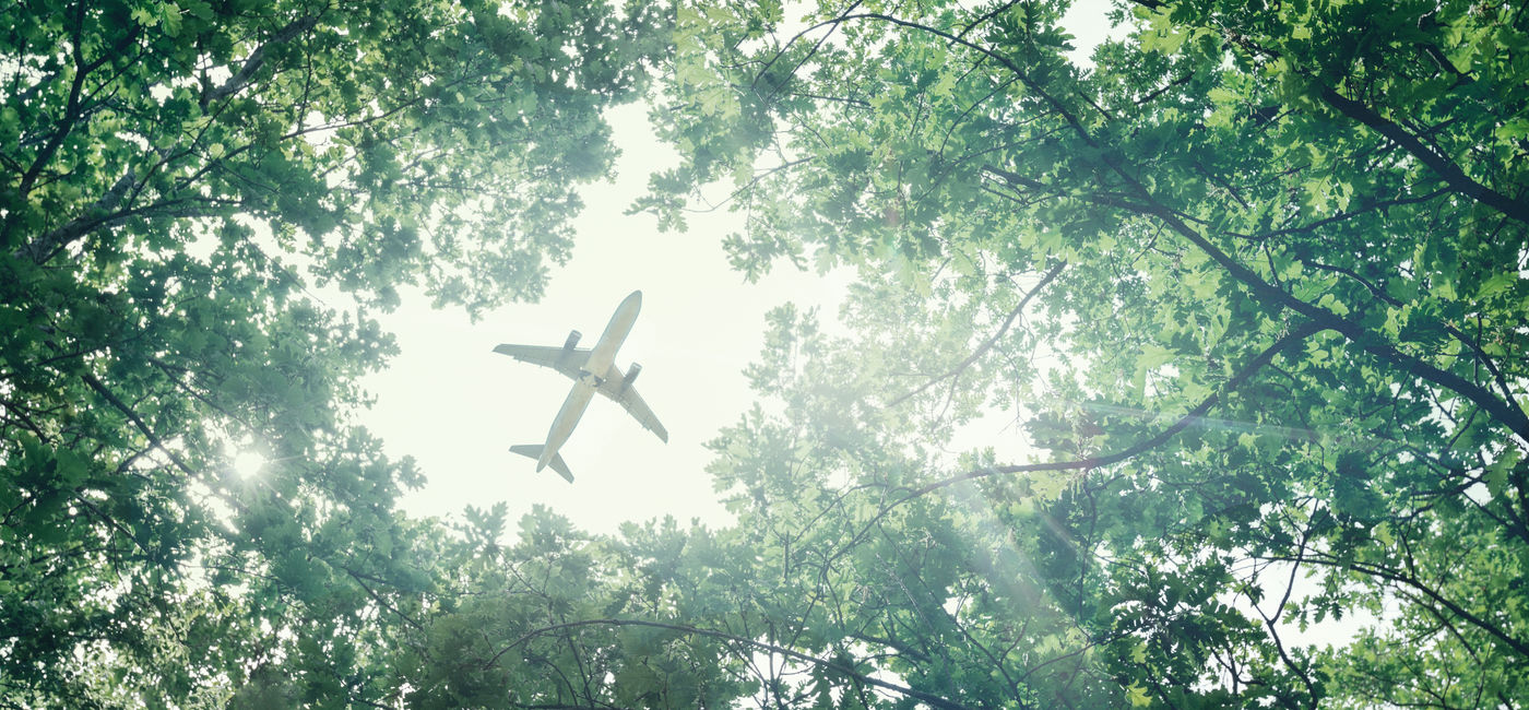 Image: Eco-friendly air travel. (Photo Credit: tinyakov / Adobe Stock)