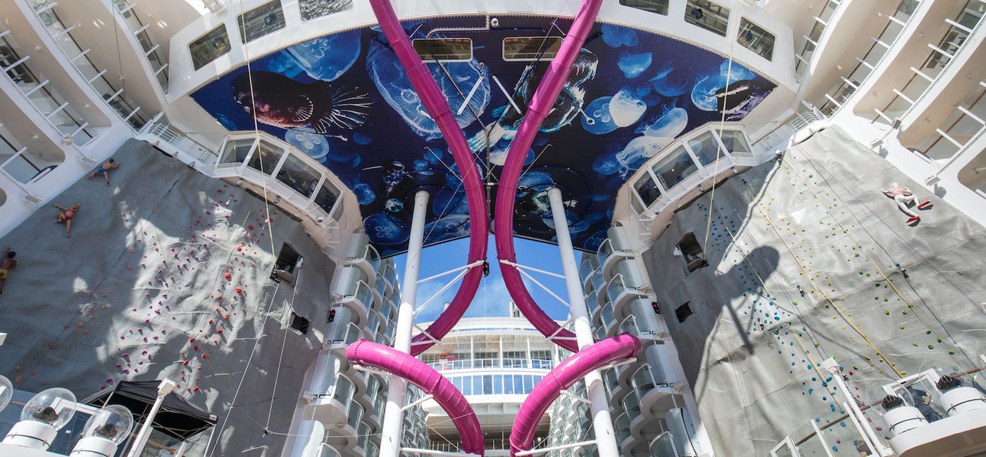 Image: La glissade d'eau sur l'Allure of the Seas (Source: Royal Caribbean)