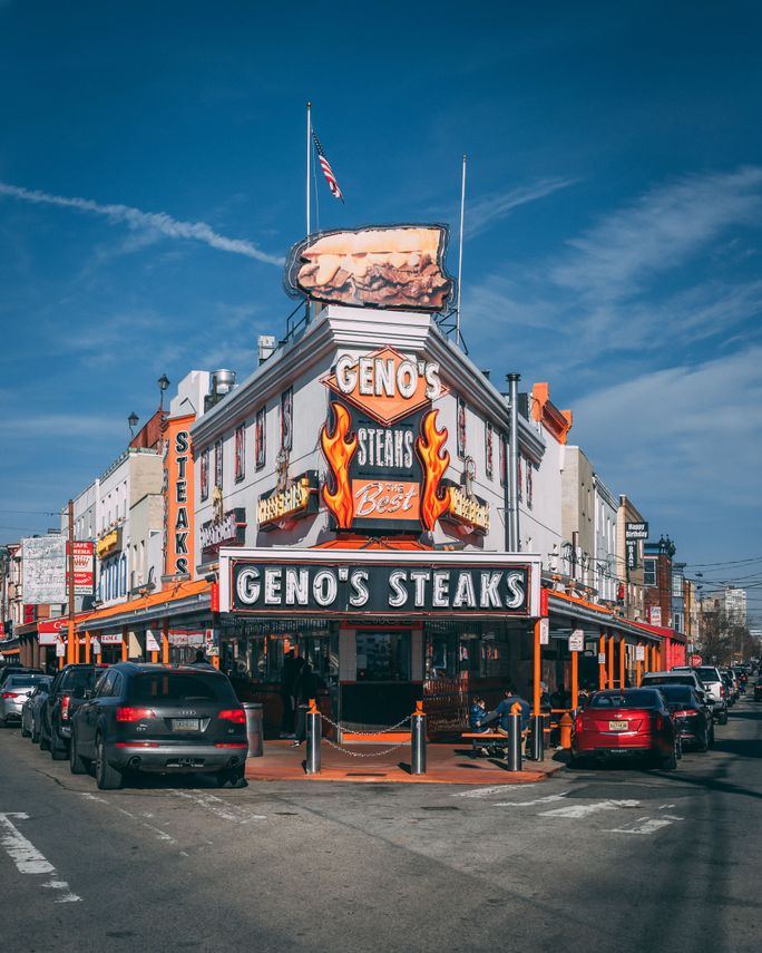 Geno's Steaks in Philadelphia Geno's Steaks in Philadelphia