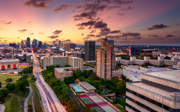 Kansas City at dusk